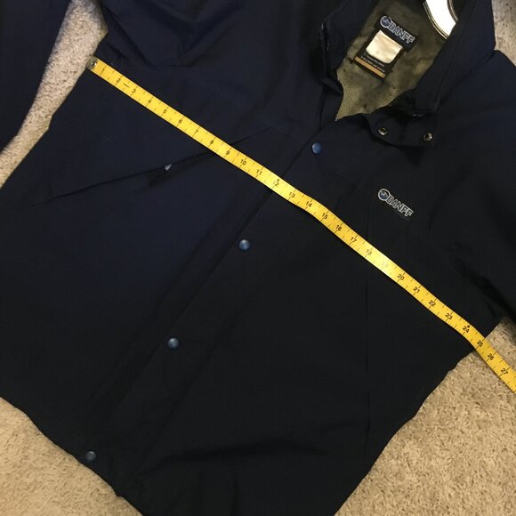 Vintage Canadian Banff Designs Gore-Tex Navy Classic Windbreaker Hooded Coat - Picture 13 of 16